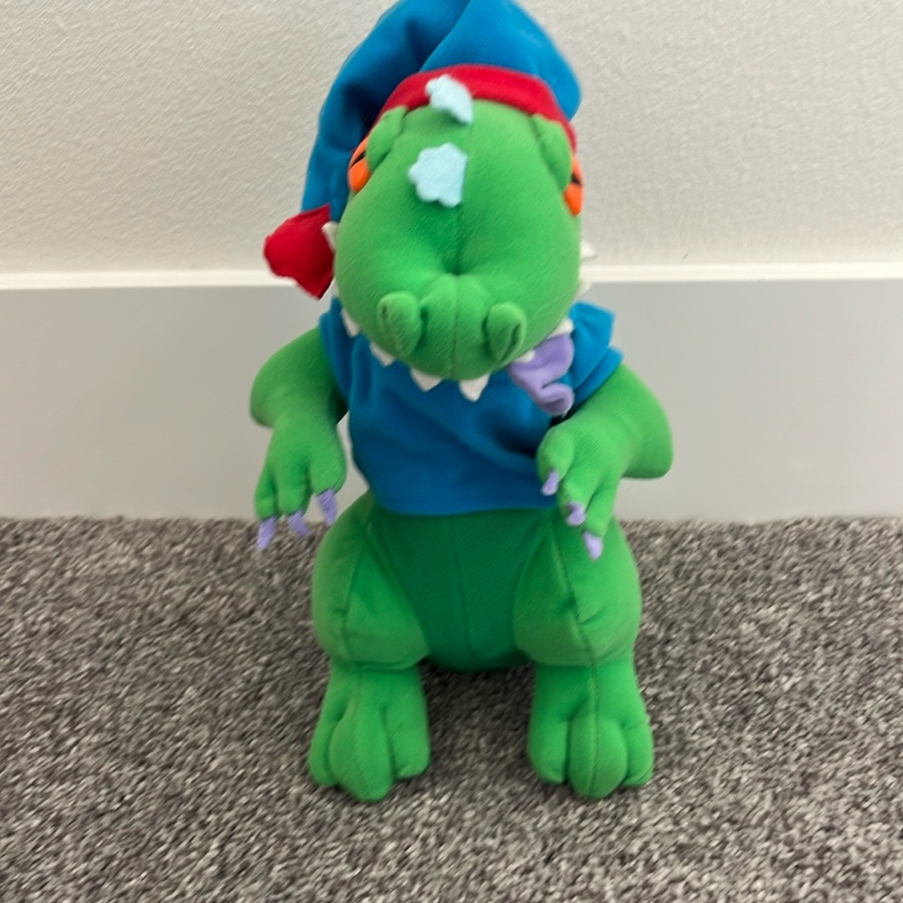 Vintage 1997 Rugrats Slumber Party Reptar plush